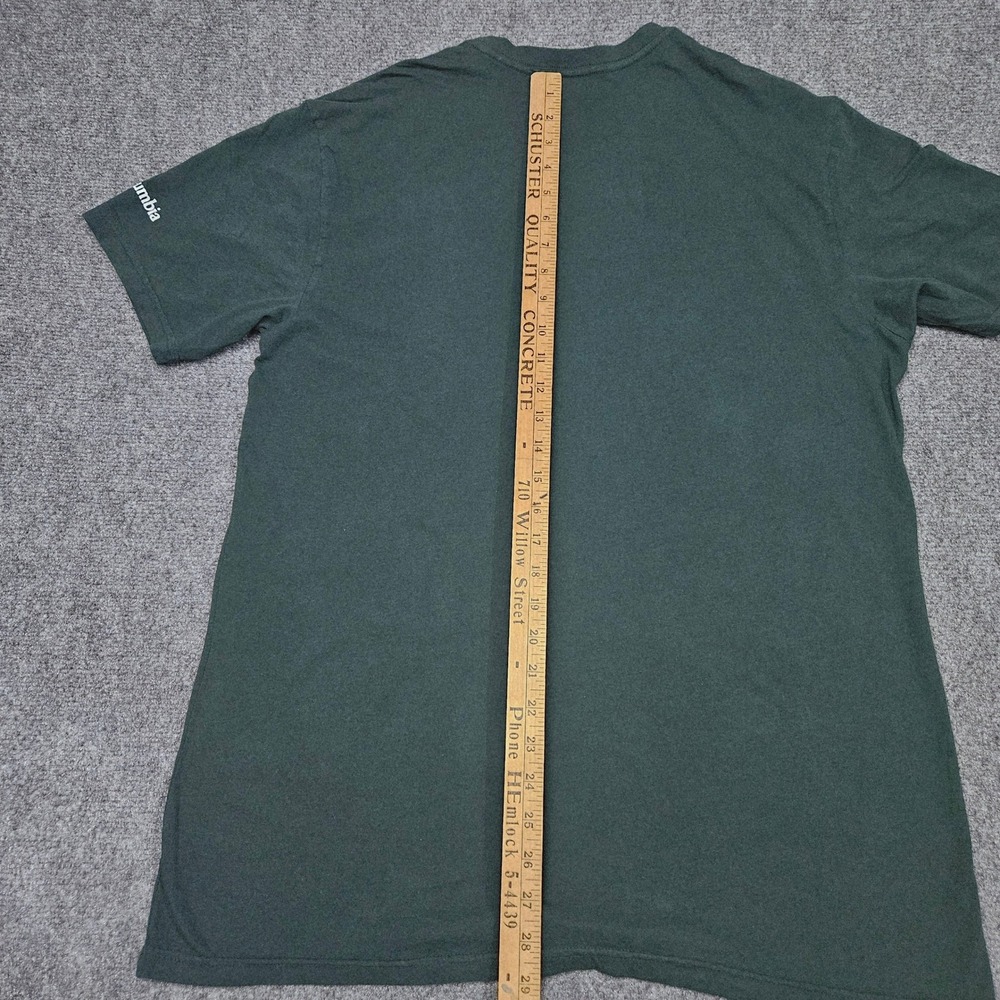 Columbia‎ Mountain TShirt Large Green Logo Cotton Outdoor Hiking Nature Casual - Picture 7 of 7